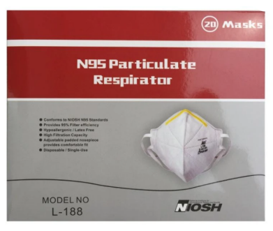L188 - Niosh n95 respirator mask